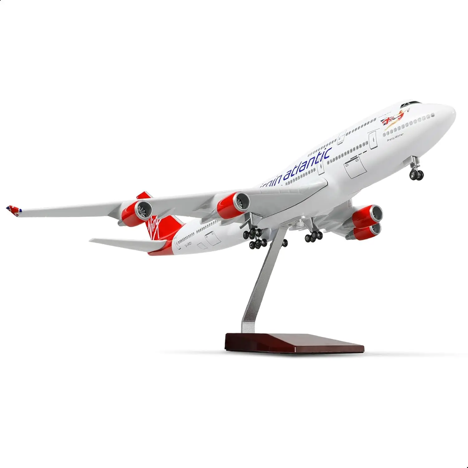 

47cm British VAA B747 Large Scale Model Airplane Kits with Stand for Aviation Enthusiasts Aircraft Gifts or Airplane Collections