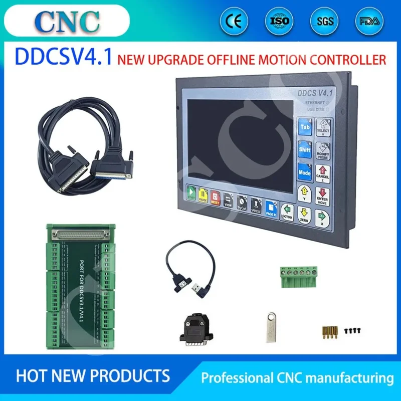 The New Offline CNC Engraving Machine Controller DDCSV4.1 3/4 Axis Motion System Reads G Code Supports Drilling And Tapping