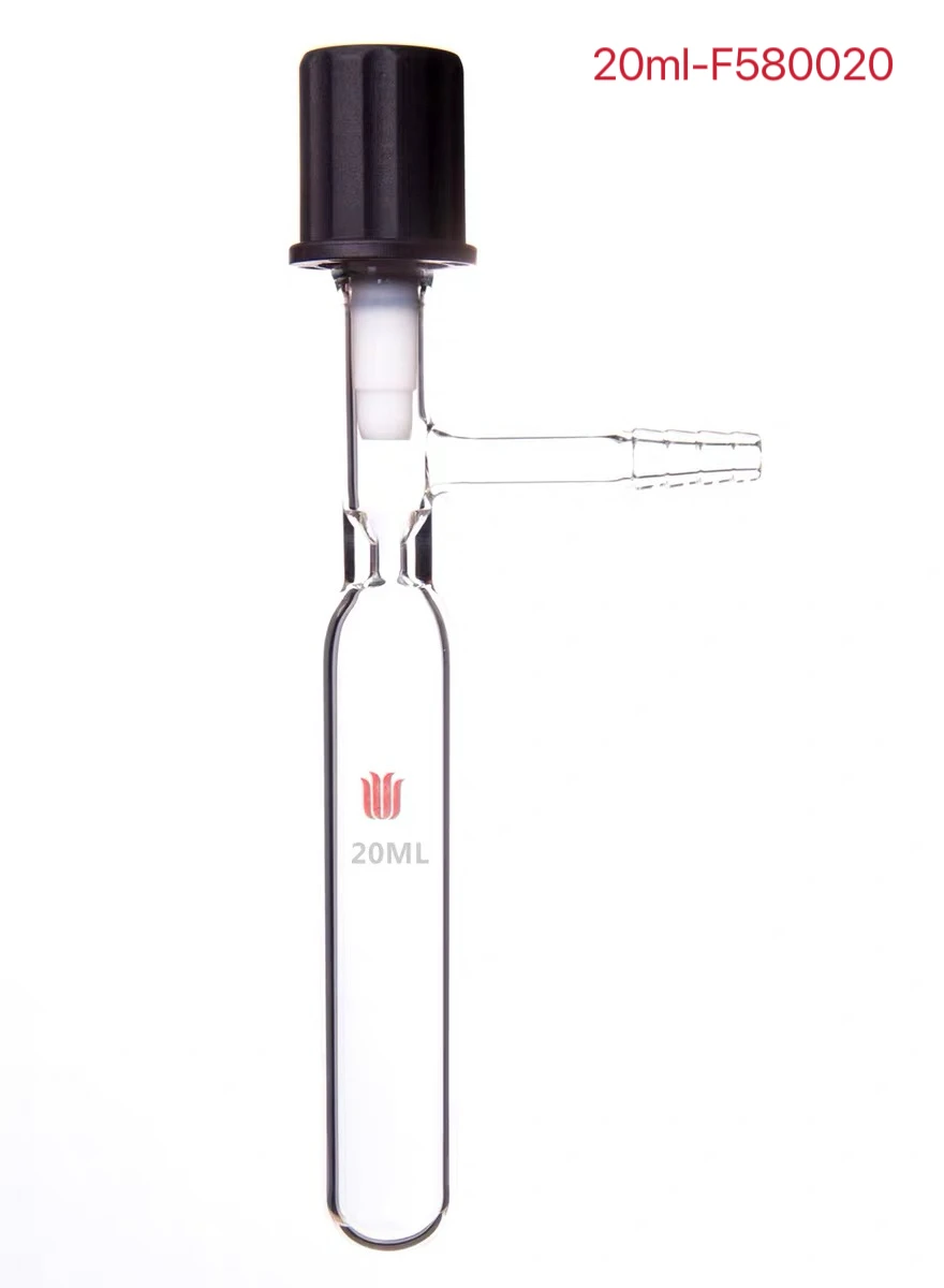 F58 Solvent Storage Bottle, Heavy wall, High Vacuum Valve With Fully Wrapped PTFE, Borosilicate Glass