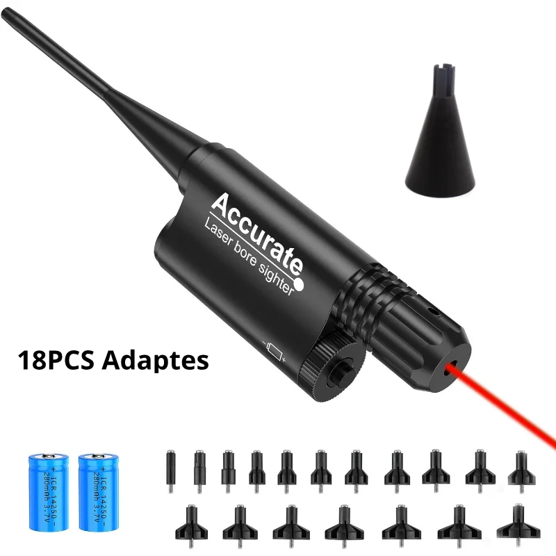 안정적인 센터 장치가 있는 범용 레이저 보어 사이트 키트 권총 레이저 보어 사이터 레이저 콜리메도르(구경 .22 ~ 12GA)