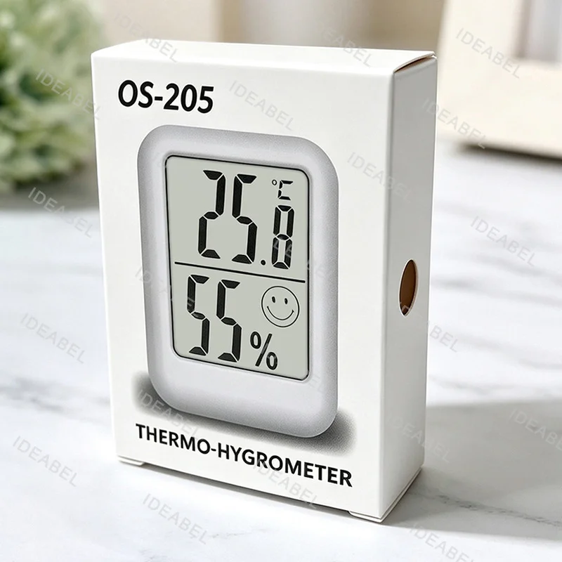 Indoor Digital Thermometer and Humidity Mini Digital Thermometer Hygrometer with LCD Screen Mount for Home Office Indoor Use