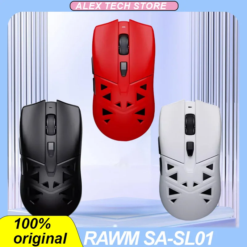 

RAWM Sa-Sl01 Wireless Mouse Bluetooth 3mode PAW3395 4k Nordic52840 Ergonomics Customized Lightweight Gaming Mouse P Gamer Gifts