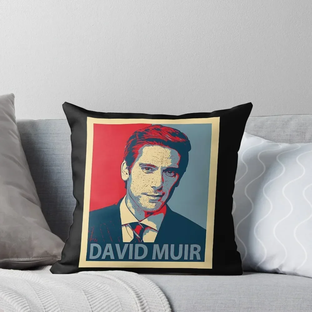 

David Muir Throw Pillow Covers For Sofas christmas ornaments 2025 New year Decorative pillow case pillow