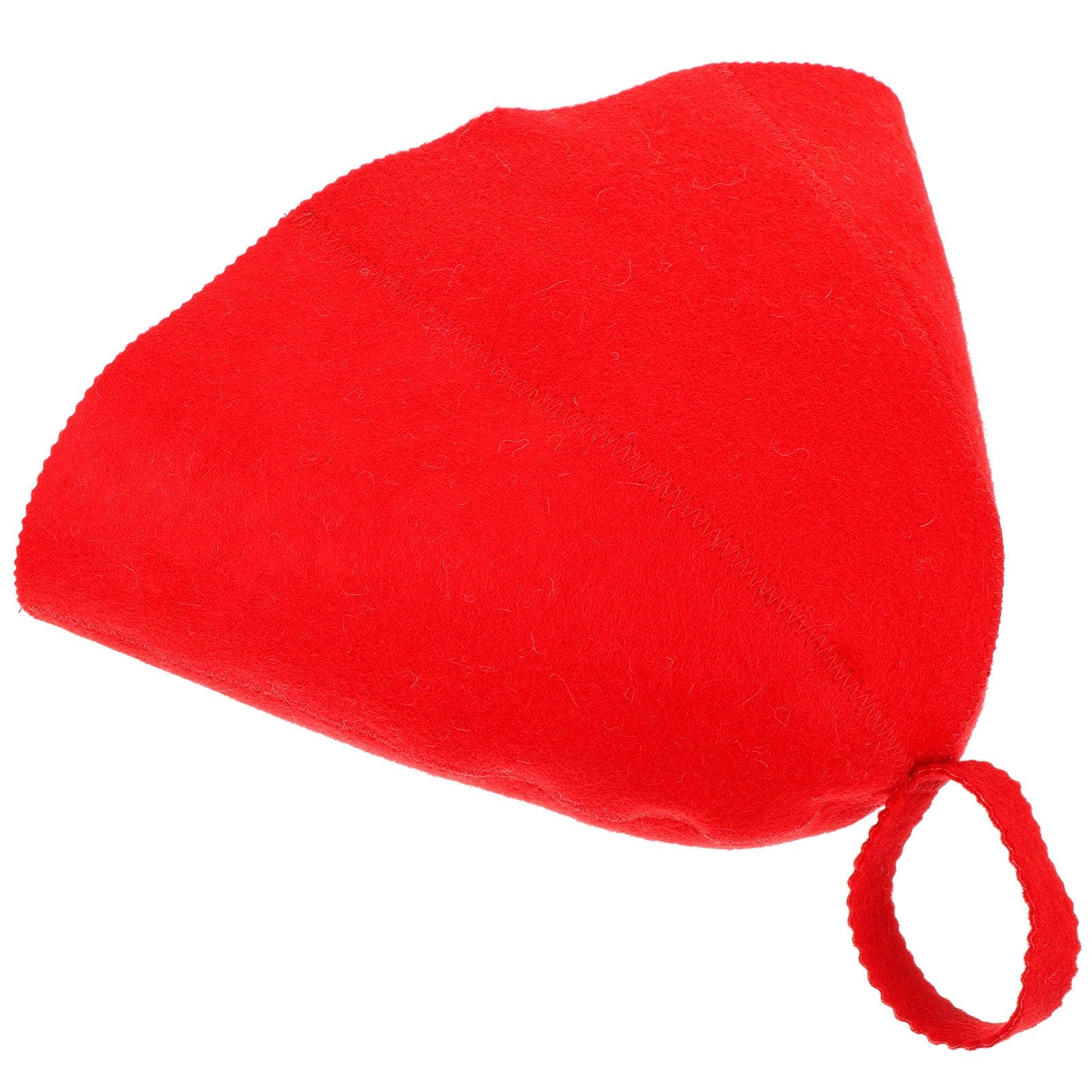 

Wool Felt Sauna Room Sauna Hat Hair Bathing Caps Wrap Comfortable Red Large Shower Cap Bathing Accessories Household
