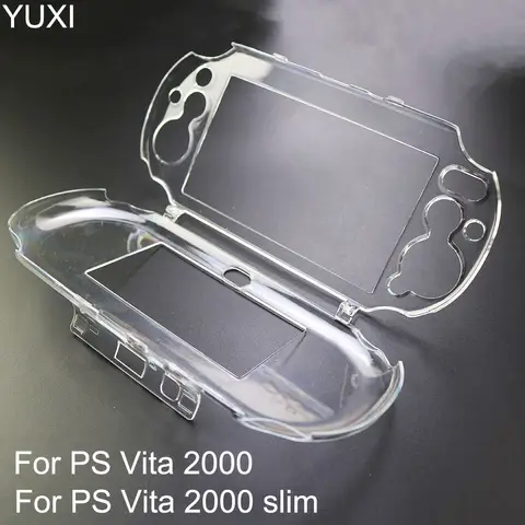 YUXI 1PC For PS Vita 2000 slim/PSV Clear Crystal Protective Case Hard Guard Shell Slim Gaming Transparent Skin Protection Cover