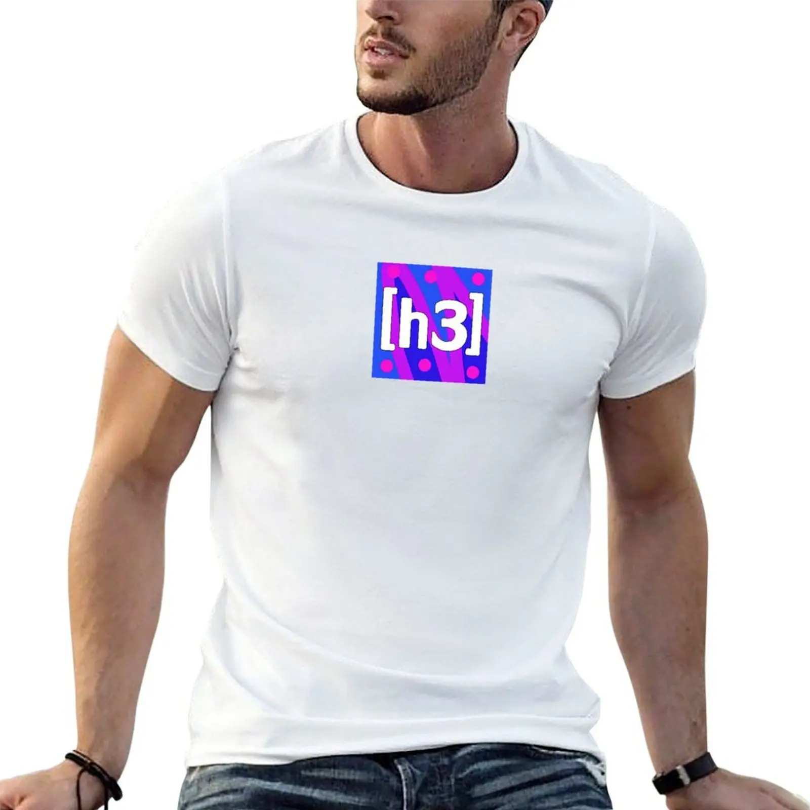 

H3H3 Logo T-Shirt anime tshirt man t shirt luxury T-Shirt