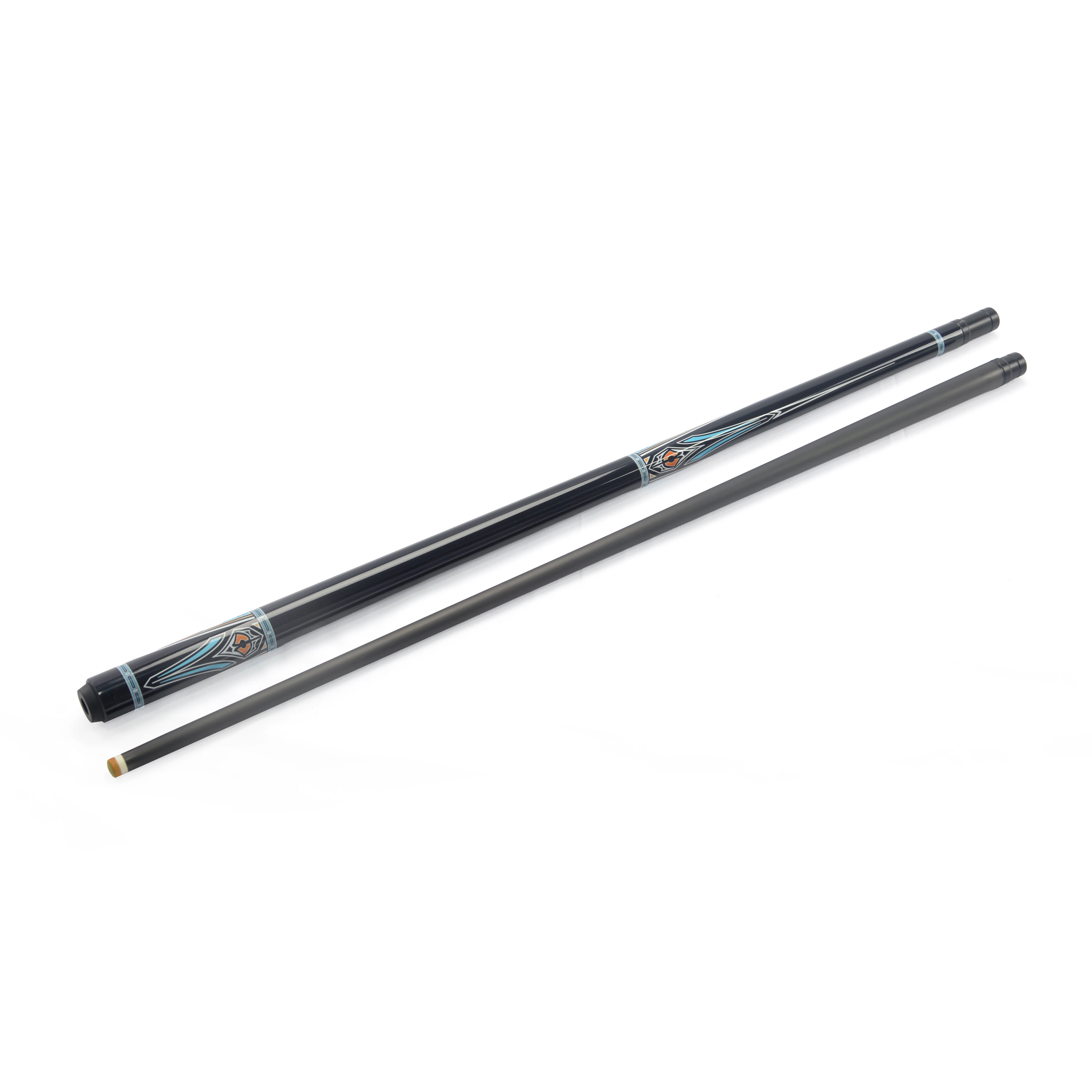 

Premium low deflection CUE TANK carbon cue shaft, 58-inch, 3/8-8 joint, 11/12/13mm tips.