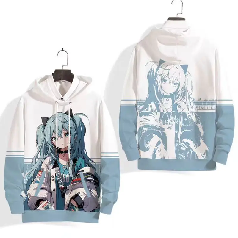 سترة هاتسون ميكو الجديدة للخريف برقبة دائرية للرجال والنساء مع نفس معطف محيطي أنيمي ميكو مطبوع بأكمام طويلة #4