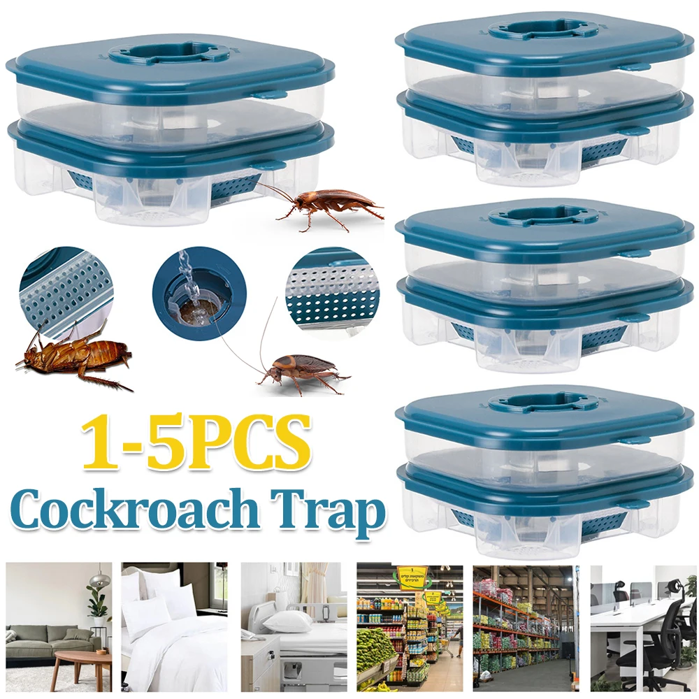 

Cockroach Trap Reusable Safe Cockroach Killer Roach Killer Indoor Infestation Roach Bait Roach Traps for Outdoor Indoor Home