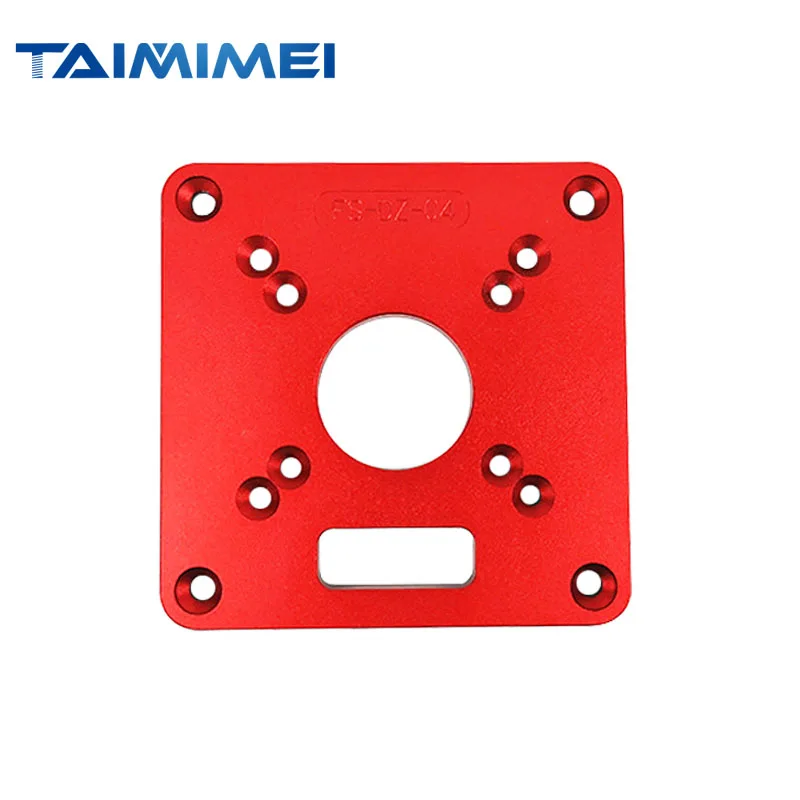 

TAIMMEI 120x120mm Woodworking Aluminum Alloy Router Table Insert Plate Mounting Base Plate for MAKITA RT0700C WORX Aoben