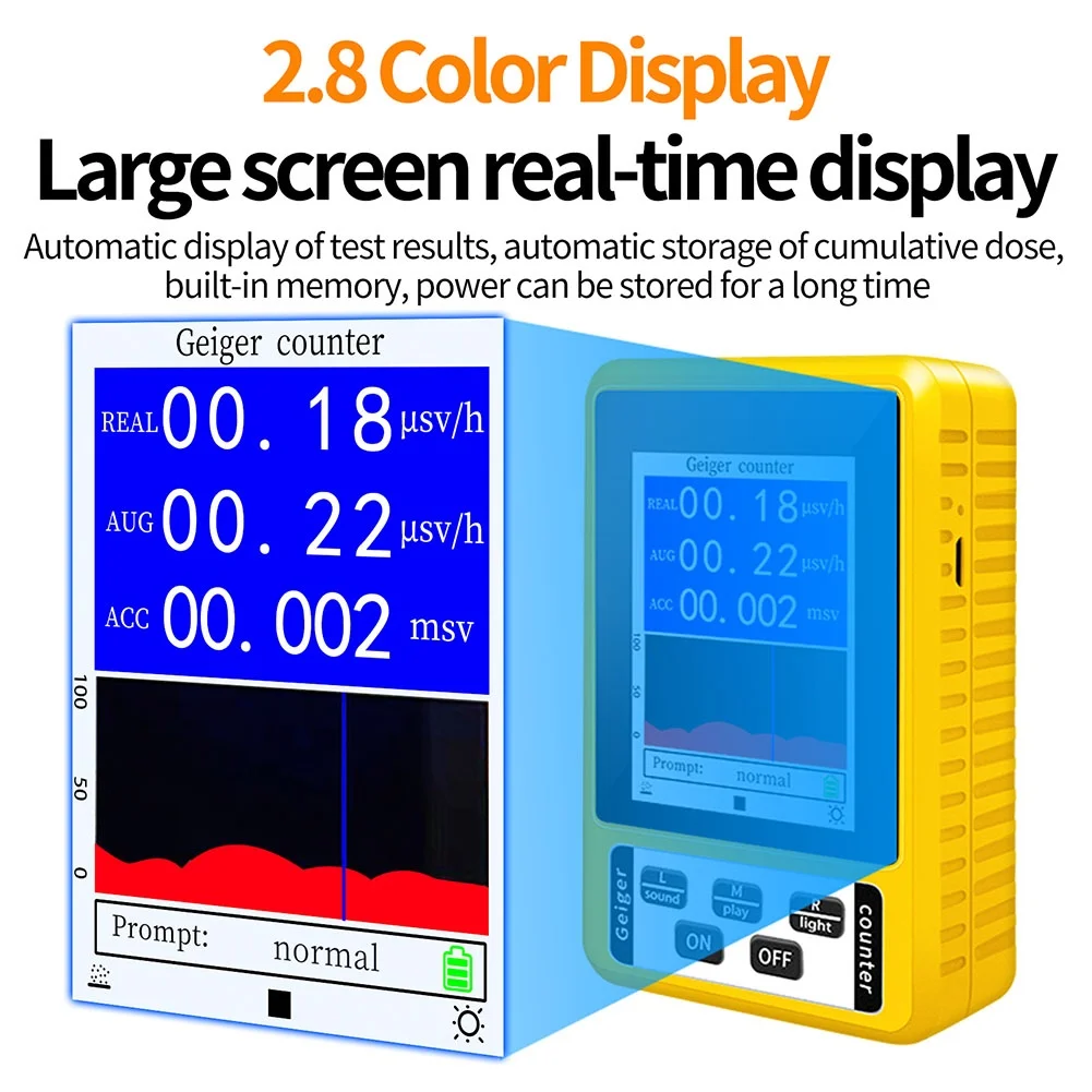 XR3 BR-9C Digital Nuclear Radiation Detector Electromagnetic Radiation Test Accessories X-ray Gamma Beta Radiation Detector