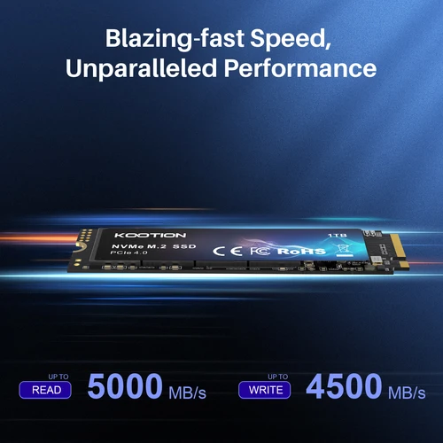 Imagen 2 del producto KOOTION X16 SSD Nvme M2 512GB 1TB 2TB Gen4 Nvme SSD disco duro M.2 2280 PCIe 4,0x4 unidad interna de estado sólido para ordenador portátil de escritorio