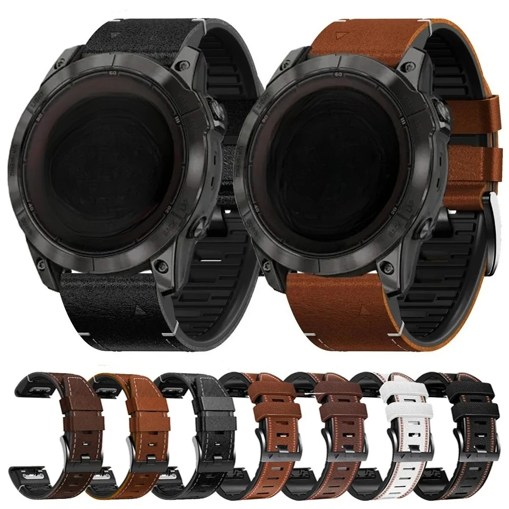 26mm 22mm Armband Für Garmin Fenix 7 7X 6 6X Pro 5 5X Plus 8 47mm 51mm Strap Tactix Bravo Delta Mk2i Leder Silikon Armband