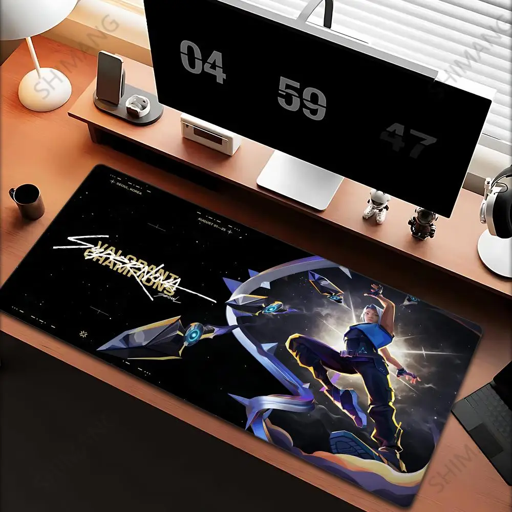

Hot Game Valorant Jett Mouse Pad XXL Gaming Accessories Office Gamer Keyboard Desk Mat Non-Slip Laptop Large rubber Mouse pad