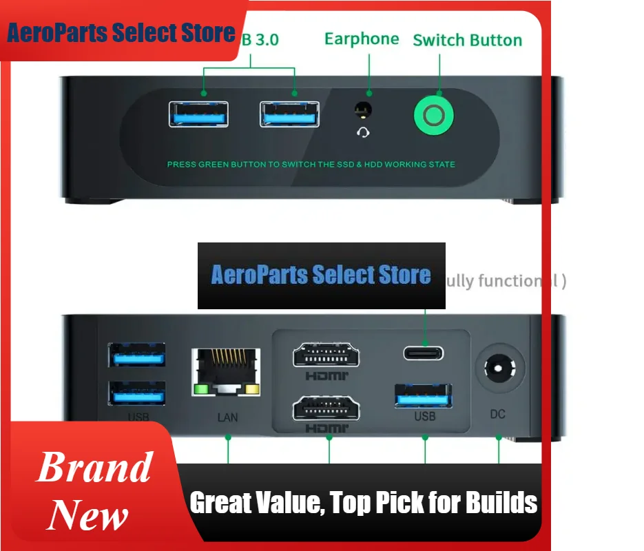 AeroPartsExpand F USB-C Dock Takes M.2 SSD And 2.5-inch SATA Drive
