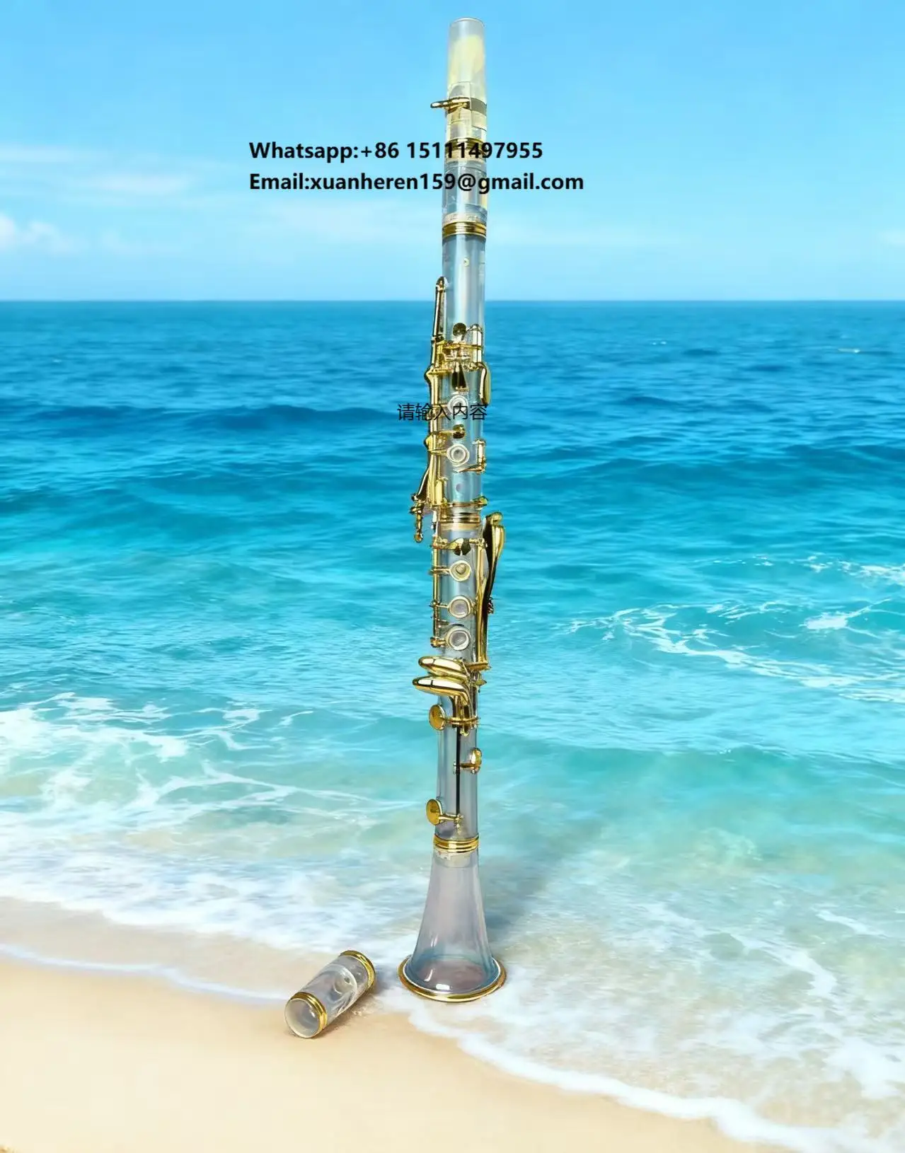 

Transparent Acrylic Gold-plated Copper-Nickel Key BB-tone 17-key Clarinet