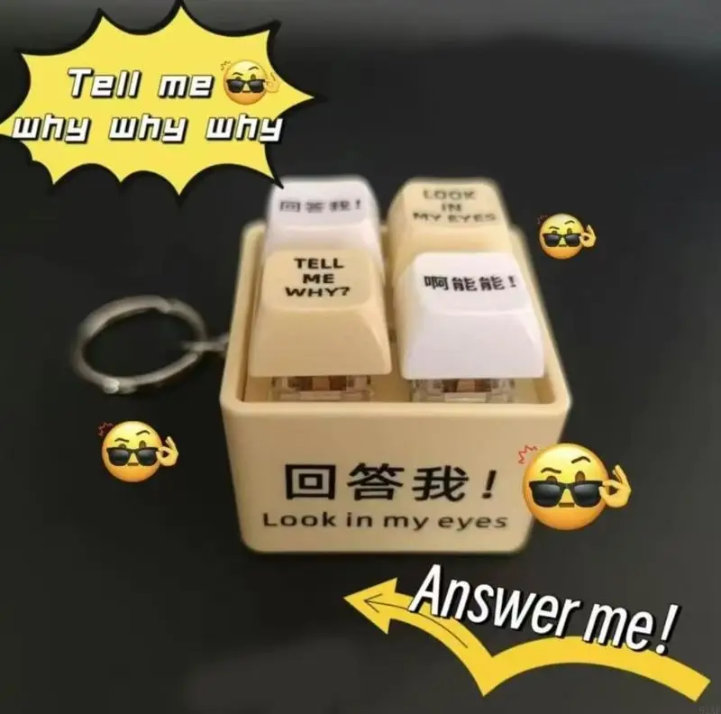 91AF Portable Vintage Keychain With Wooden Fish Anxiety Reliever For Work And Study Breaks