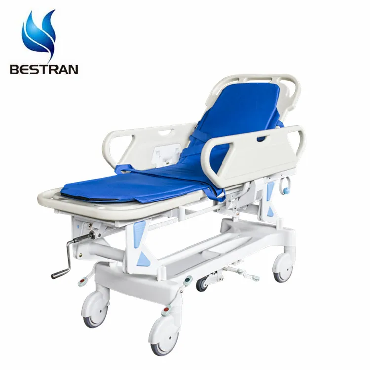 

BT-TR002 Multifunction manual icu emergency transfer hospital medical patient transport trolley transfer stretcher bed prices