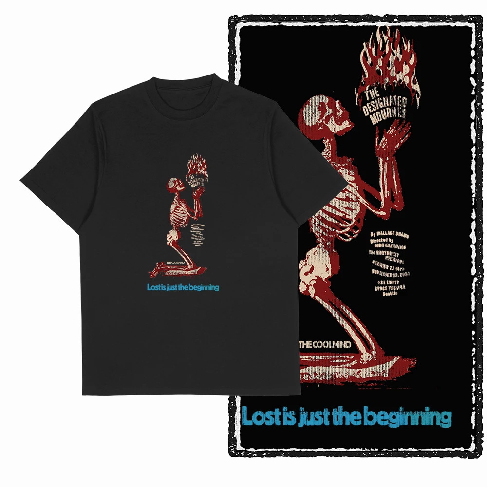 Coolmind  100% Cotton SKULL  printed Cool Graphic Men T shirt big size loose men tshirt skull graphic t-shirt for men tee