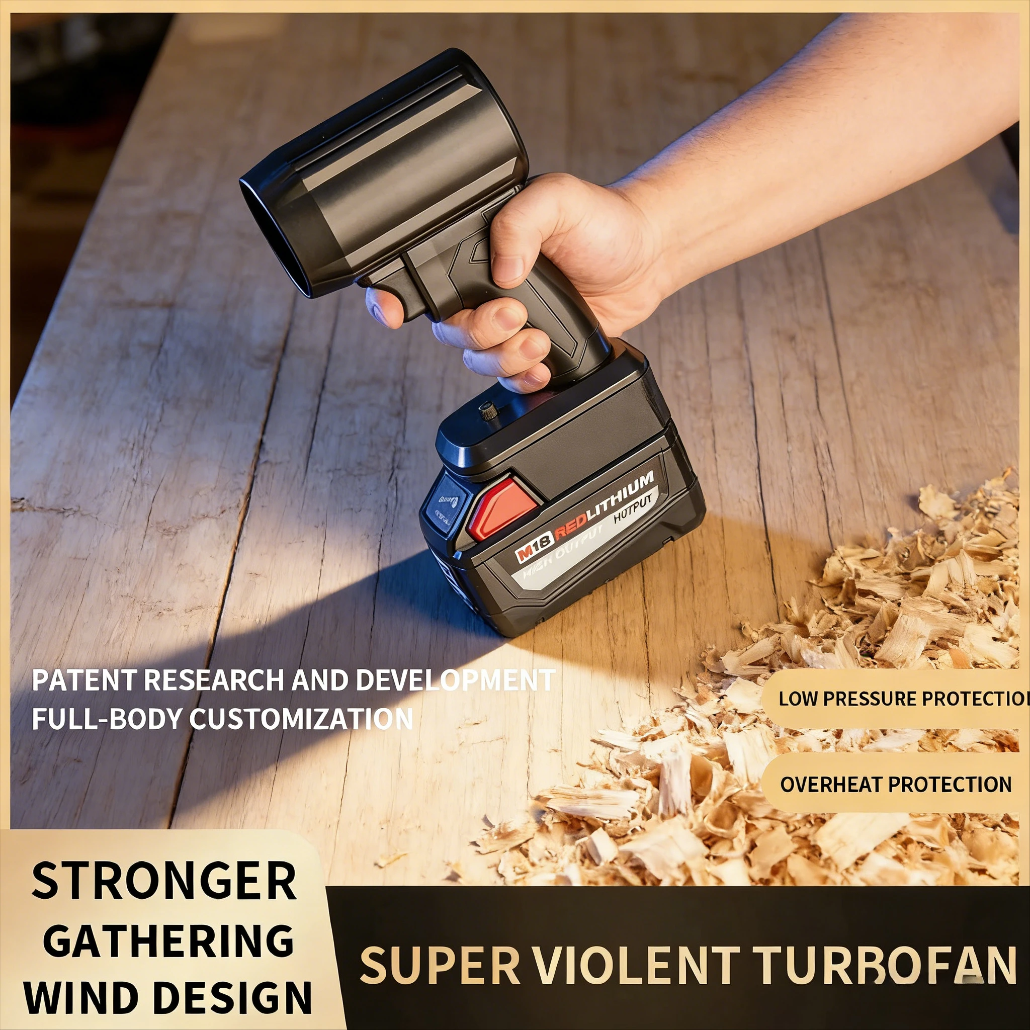 

MR 140000 Rotary Air Gun Turbo Jet Fan Electric POWERFUL BLOWERS Handheld Violent Fan Car Wash Snow Removal Air Dryer