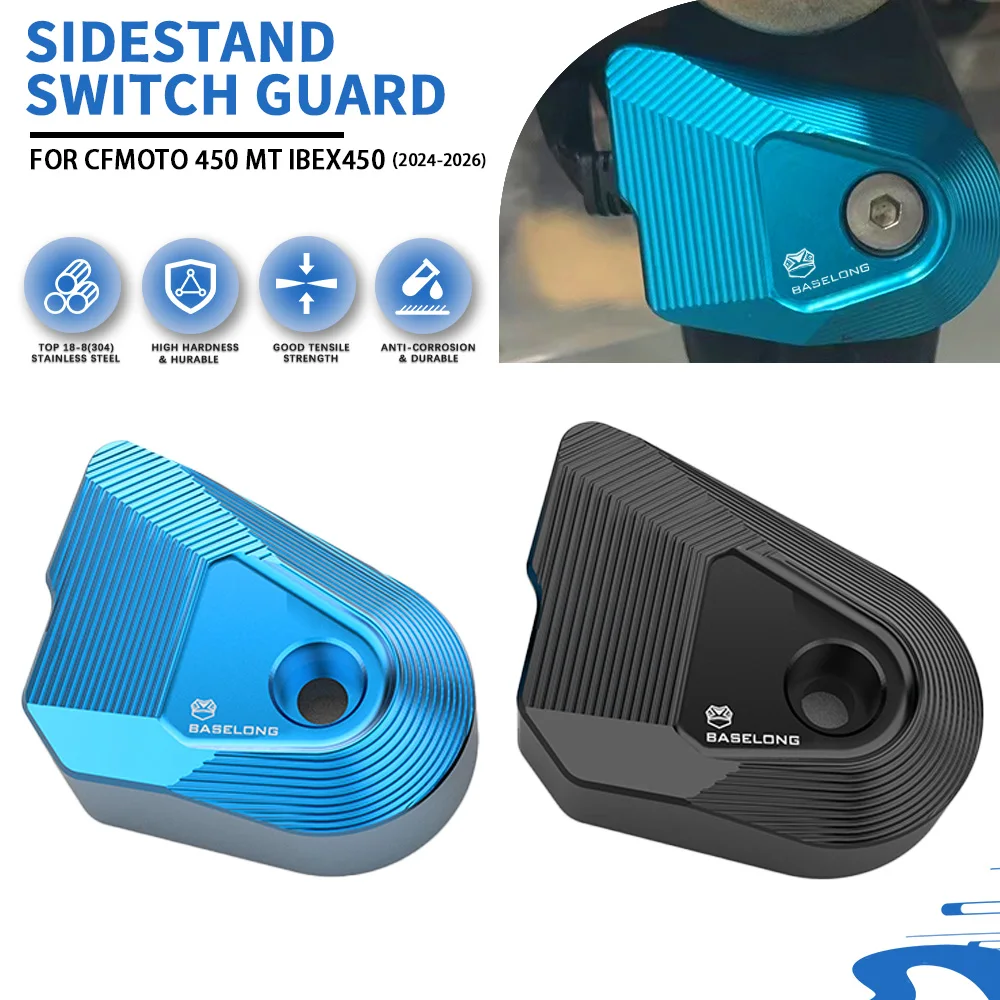 CFMOTO CF MOTO 450MT IBEX450 Ibex 450 2024 2025 2026用バイクアクセサリー、プロテクター、サイドスタンドスイッチガードカバーキャップ