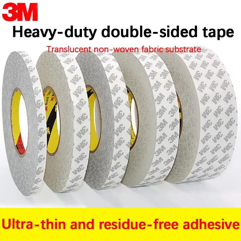 3M9080HL Double Sided Tape High Tack Strong Hold Ultra Thin Transparent Leave No Residue Automotive Office Use Heat Resistant