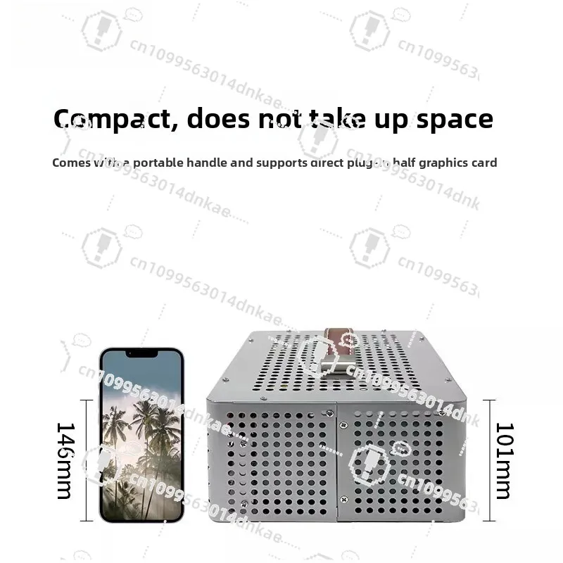 

Маленькое шасси ITX, компактное маленькое шасси, портативный настольный компьютер, хост Itx, основная плата, маленький источник питания 1u Qiao Mei