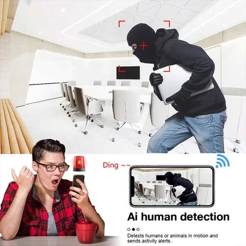 Imagen 2 del producto HD 1080P Mini cámara ip XD WiFi cámara de visión nocturna grabadora de vídeo HD IR-CUT videocámara de seguridad con detección de movimiento