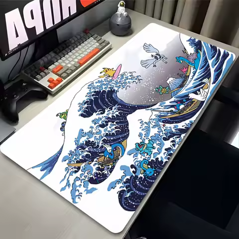 Japan Anime Mouse Pad PC Colorful Gamer Cabinet Mousepad P-pokemon Lugia Keyboard Rug Laptop Gaming Rubber Mat Desk Accessories