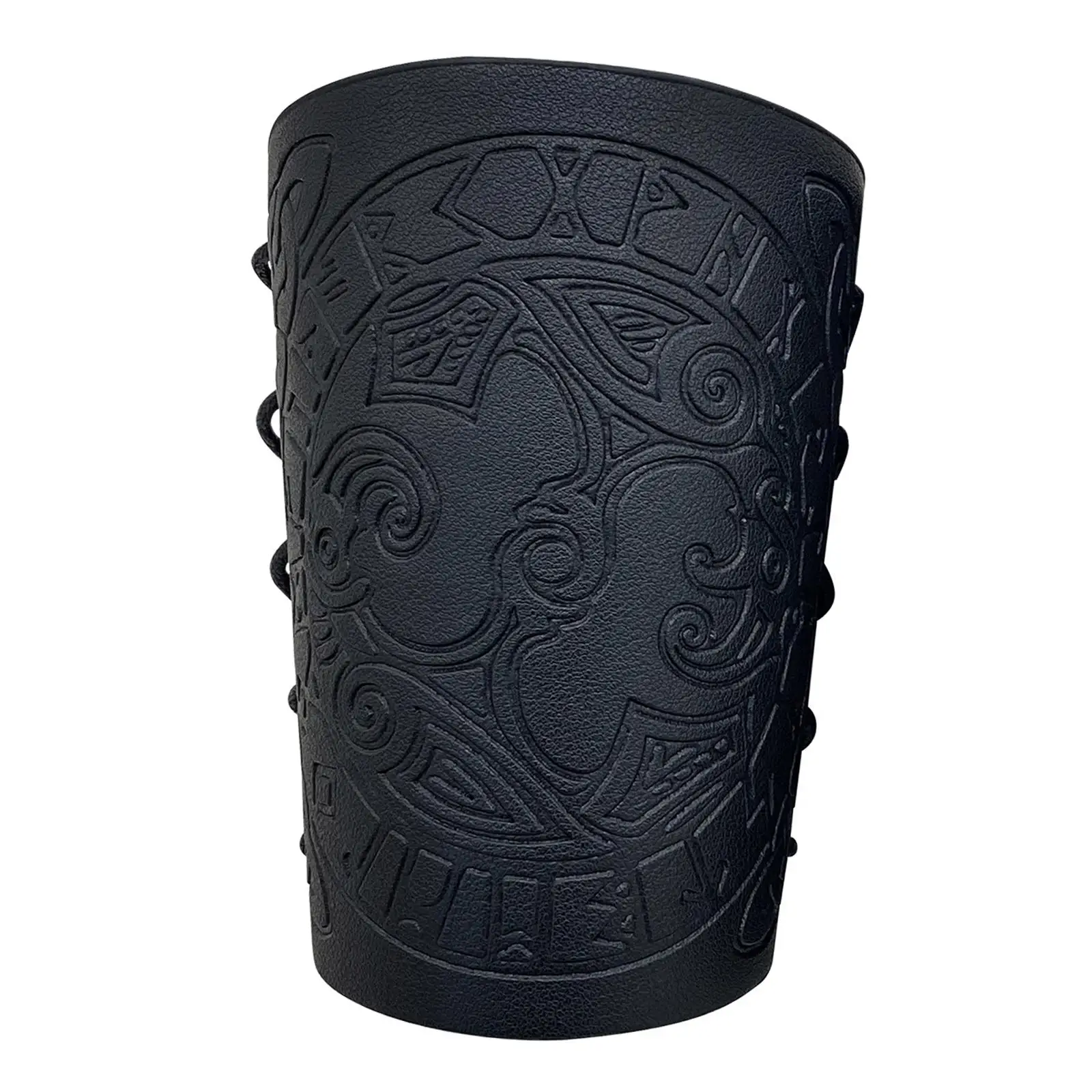 Geëmbosseerde Noorse PU lederen armbanden retro middeleeuwse polsband manchet voor volwassenen LARP dans armband materiaal