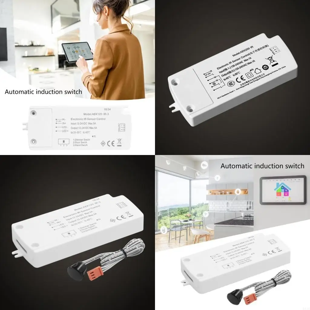 

581E 12/24V Hand Sweepping Sensors Switches Detector Door Control Light Switches LED Dimmer Switches for LED Lighting