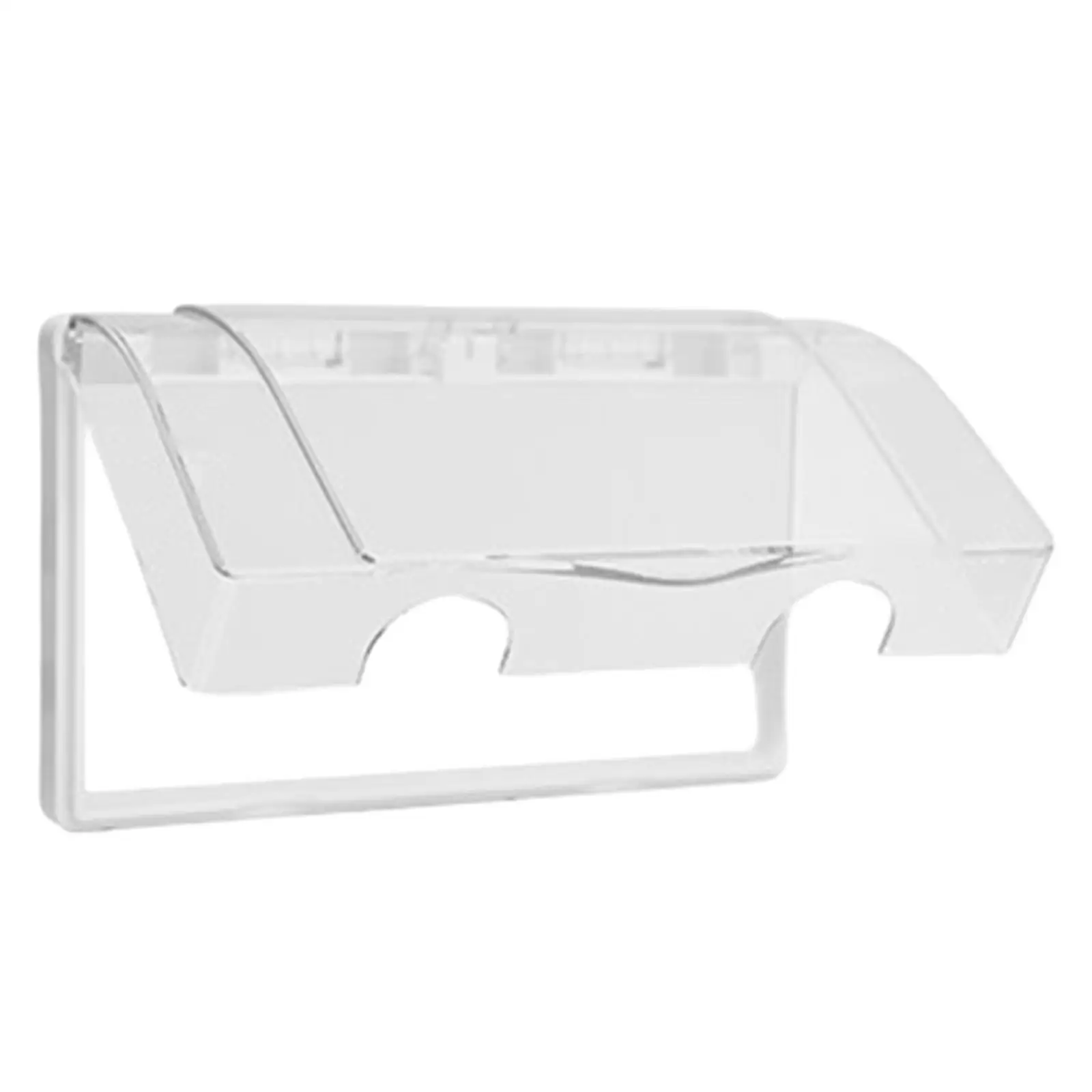 2 Gang Waterproof Outlet Cover Electrical Weatherproof Cover Dustproof Box Socket Panel Cover for Office Living Room