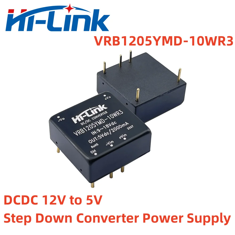 شحن مجاني 10 قطعة/الوحدة تيار مستمر وحدة معزولة 9-18 فولت المدخلات 5 فولت 2000mA الناتج DCDC VRB1205YMD-10WR3 تنحى تحويل امدادات الطاقة