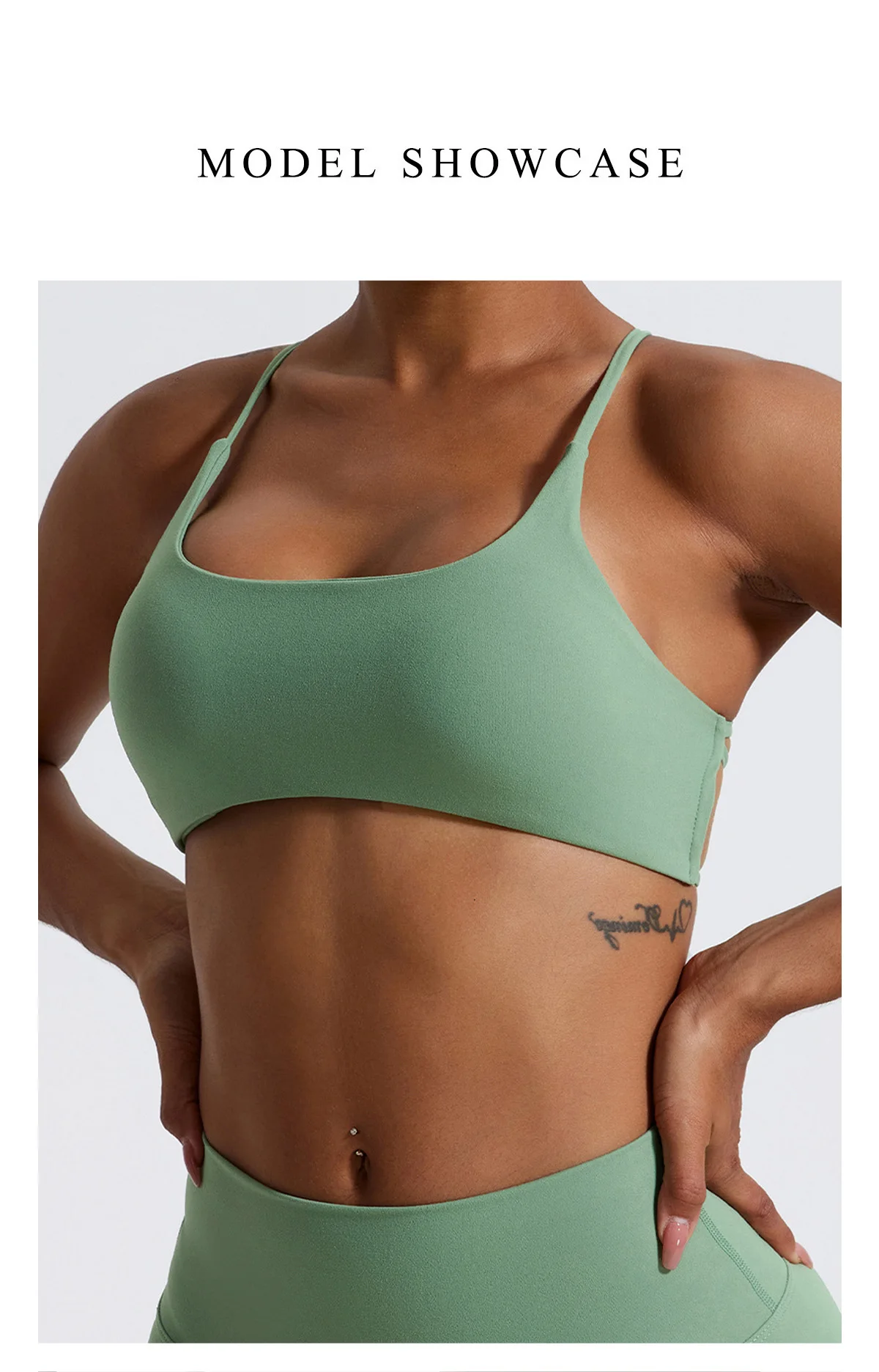 Hearuisavy Sommer Damen Sport-BH Unterwäsche Sportbekleidung Gym-Top Yoga-Kleidung Atmungsaktiv Schnelltrocknend Lauf-Pilates-Fitness-Top – Detail 11