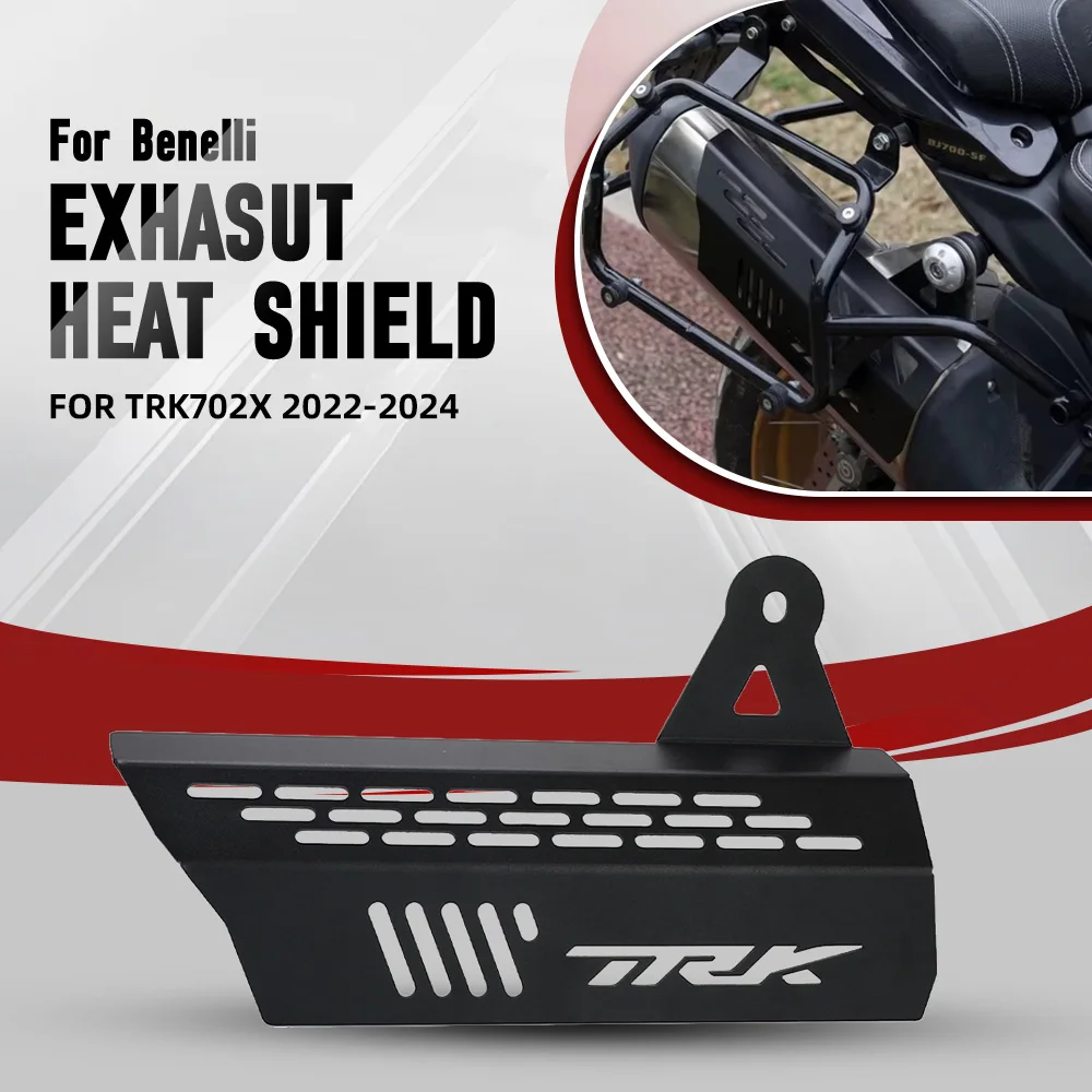 

For Benelli TRK702X 2022 2023 2024 Mid-Section Exhasut Muffler Cover Anti-Scald Cap Heat Shield Guard Proof TRK702 X TRK 702 X