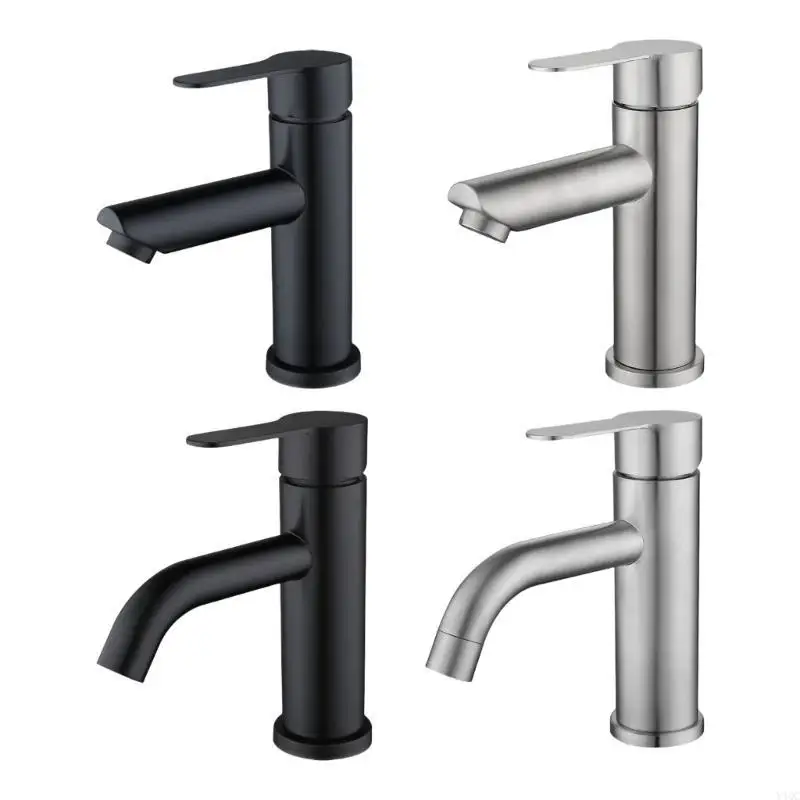 Praktische badkamer wastafel Tap enkele mixer handig voor warm en koud water met stevige roestvrijstalen cartridges y4qc