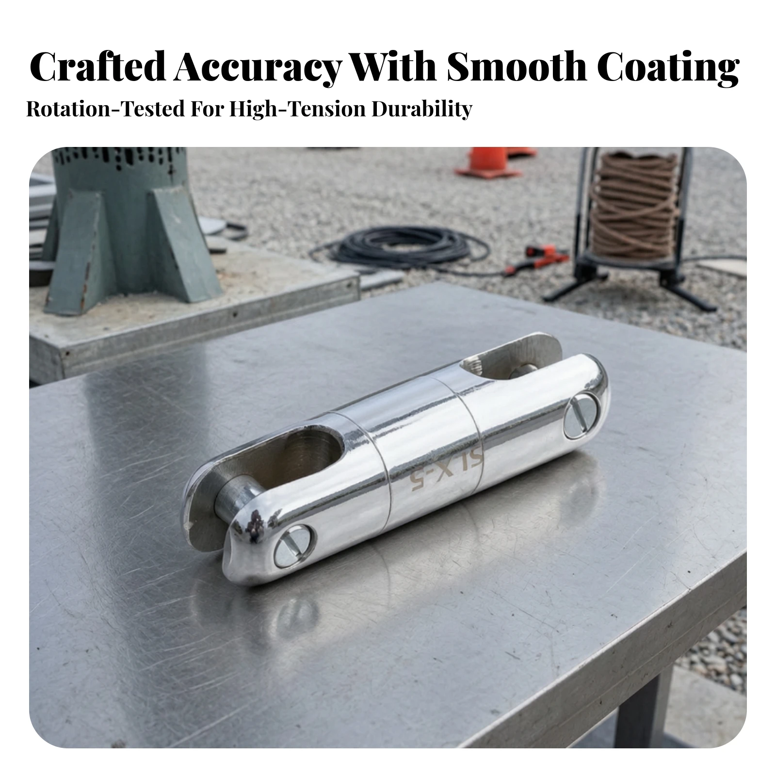 Cable Pulling Swivel Heavy-Duty Rotary Connector Swivel Connector Smooth Hardware Long-Lasting for Electricians