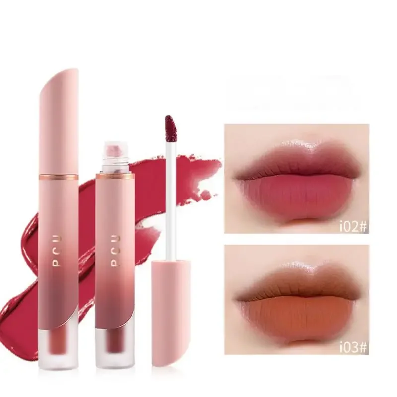 Non Stick Lip Glaze Unique Matte Finish Elegant Matte Velvet Lip Cream พร้อมสีติดทนนาน Matte Lip Gloss เทรนด์ยอดนิยมเฉพาะ