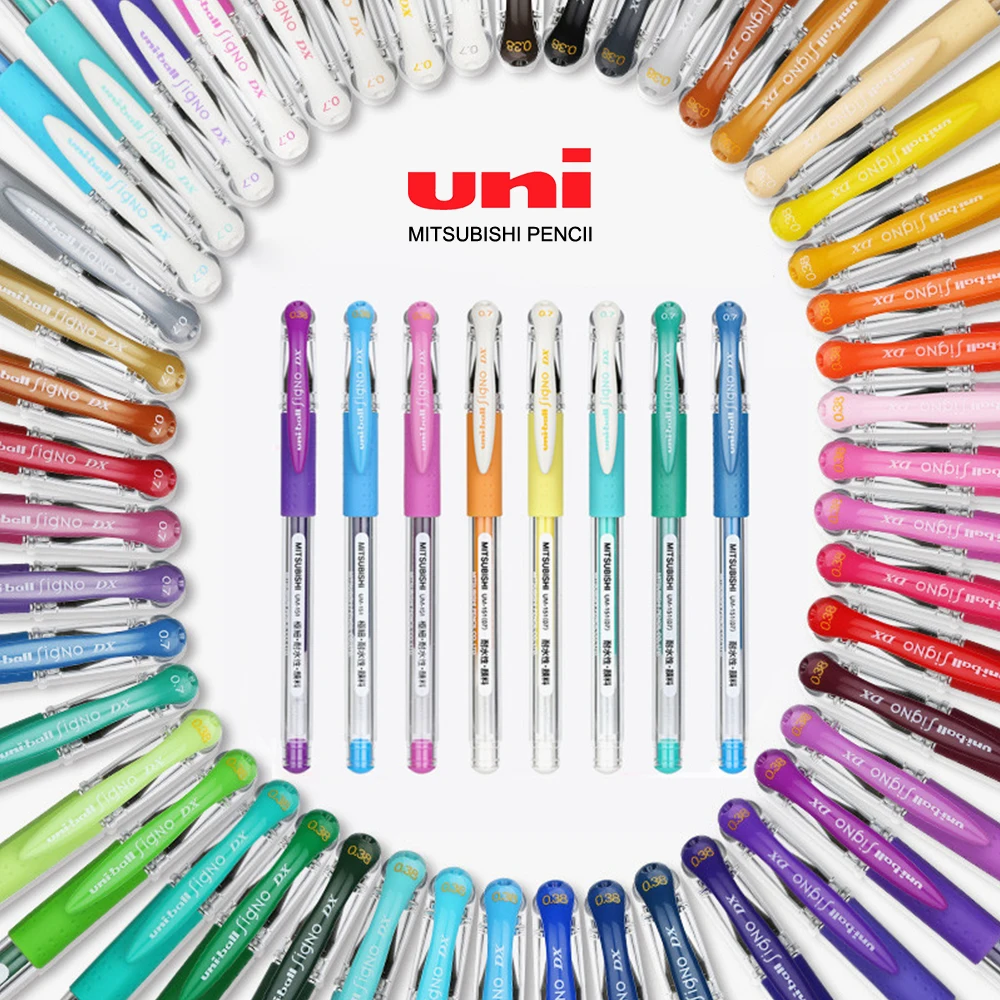 1pcs Japan UNI Uniball Signo Gel Pen UM-151 Color Ball Pen for Students 0.38mm School Supplies Office Stationery