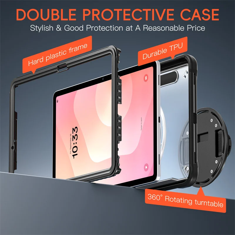Kids Shockproof Tablet Cover For Samsung Galaxy Tab S11 11 inch 2025 SM-X730/ X736/ X736B Case Shoulder Strap Funda Capa+PE Film