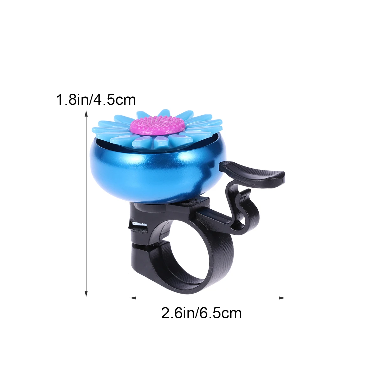 

Sunflower Shaped Bike Bell Cute Accessories for Kids Bicycle Blue Color Easy Install Handlebar Ring Toddler Folding Cruiser