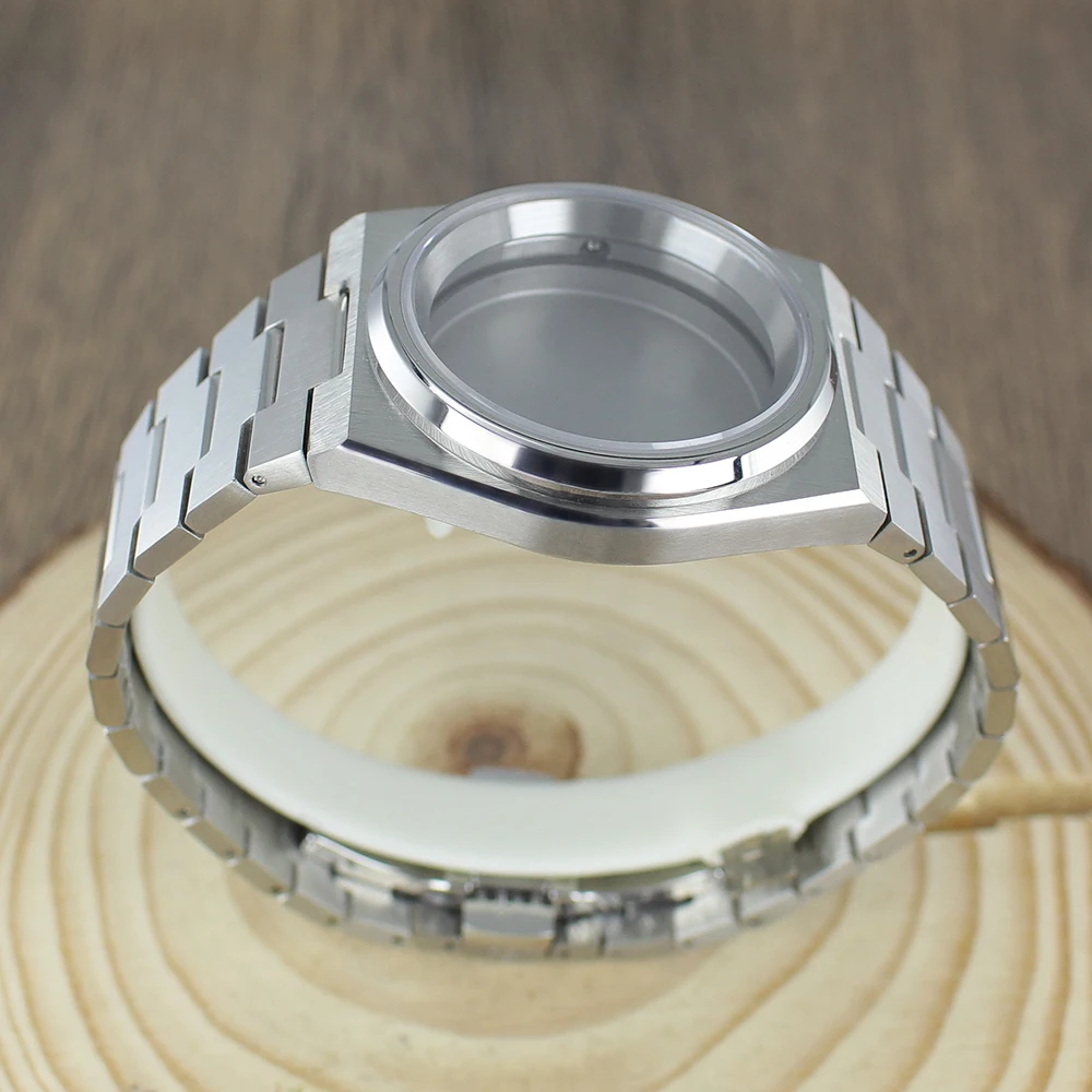 Sapphire 40mm NH35 Watch Case Accessories Solid bottom cover Fit for PRX Super Player Mod Parts NH35 NH36 NH38 NH70NH72 Movement