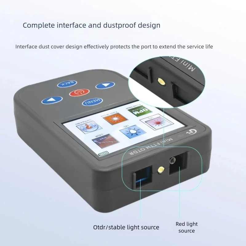 Mini FTTH OTDR, Fiber Optic Tester 1550nm, Optical Time Domain Reflectometer for Fiber Fault Location & Cable Length Measurement