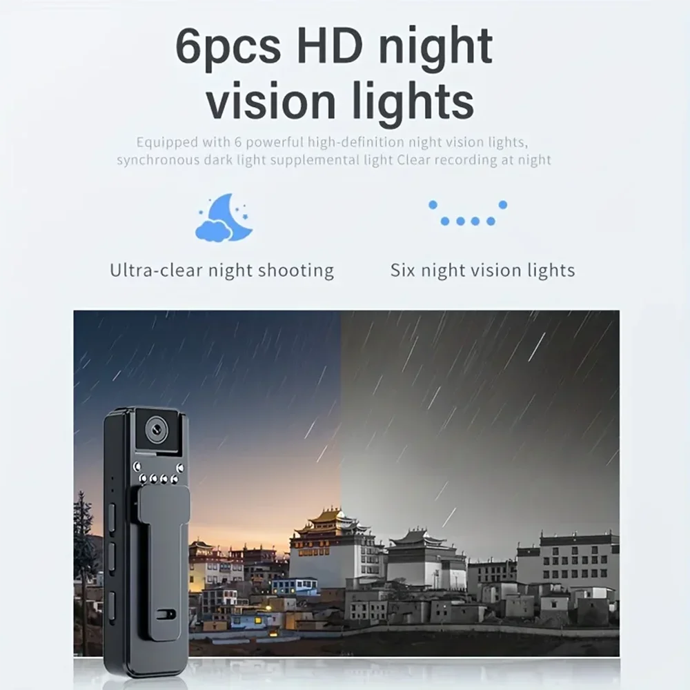New HD 1080P Mini Camera Portable Small Digital Video IP Camera Recorder Police Cam Infrared Night Vision Surveillance Camera