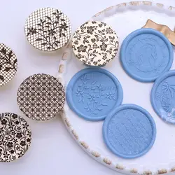 Plant Seal Butterfly Hand Wax Seal Stamp Retro Flower Rose Bride Sea Island Sealing Scrapbooking Wedding Invitation Cards