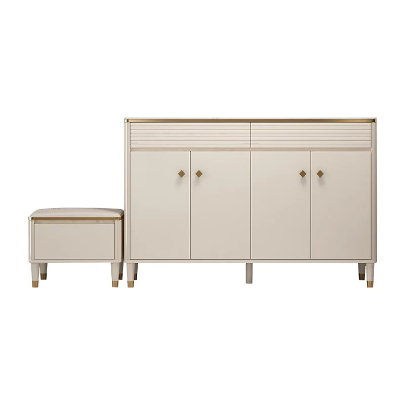 

New light luxury shoe cabinet modern simple home door multi-functional large-capacity locker