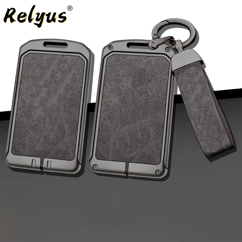 

New Alloy Leather Car NFC Card Key Case Cover Holder Protector Shell for Xiaopeng Xpeng P7 P5 Buckle G9 G3 G3i Auto Accessories