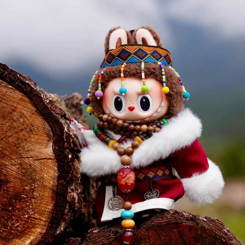 Para Labubu, conjunto de ropa de bebé de estilo tibetano, uno, dos o tres generaciones, puede usar ropa de bebé, caja ciega de vinilo, ropa colgante