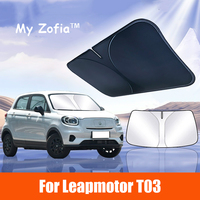 For Leapmotor T03 Car Sun Viso Front Window Windshield Sunshade Heat Insulation Summer Sun UV Protection Auto Accessories