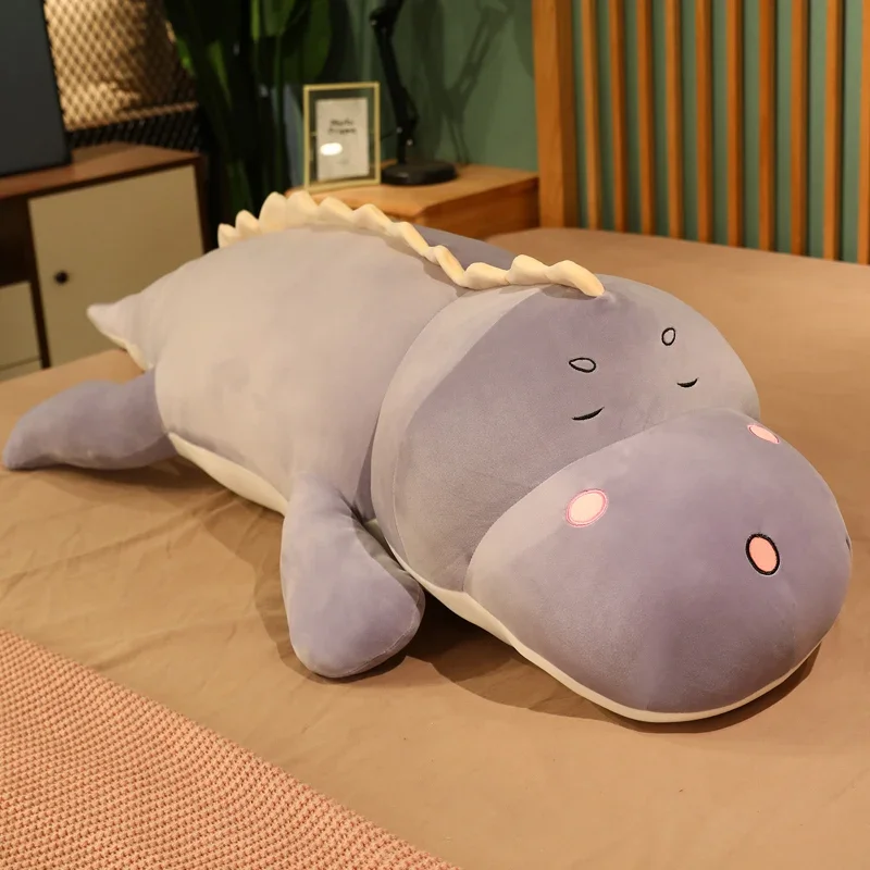 Neue Huggable Große Lange Nette Dinosaurier Plüsch Spielzeug Weiche Cartoon Tier Krokodil Gefüllte Puppe Freund Kissen Kind Mädchen Geburtstag Geschenk – Detail 11